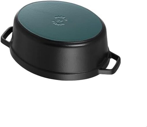 STAUB Cocotte en Fonte, Ovale, Ø 33 cm, 6,7 L, Noir Mat – Image 3