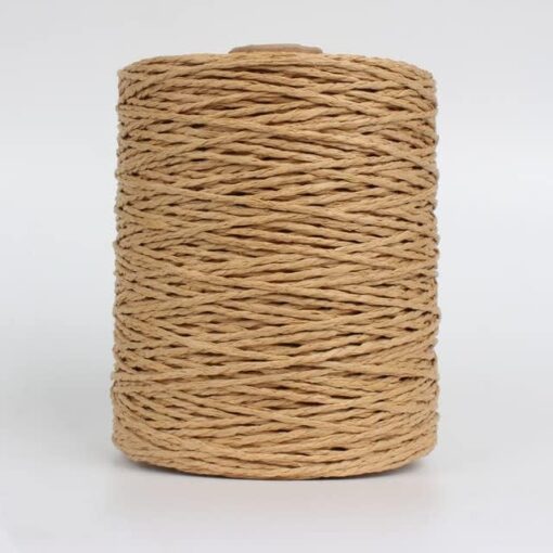 LAMPPE Ruban de Papier de Raphia, Paille de Raphia Naturel 280-300M / Fil de Rouleau pour Tricot à la Main Chapeau au Crochet Sac à Main paniers de Coussin matériel de Tricot Fil coloré – Image 7