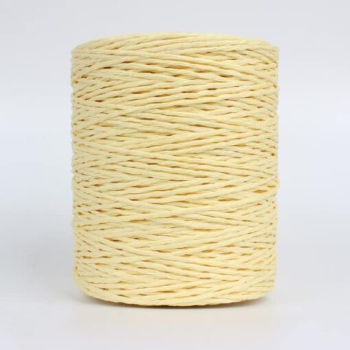 LAMPPE Ruban de Papier de Raphia, Paille de Raphia Naturel 280-300M / Fil de Rouleau pour Tricot à la Main Chapeau au Crochet Sac à Main paniers de Coussin matériel de Tricot Fil coloré – Image 9