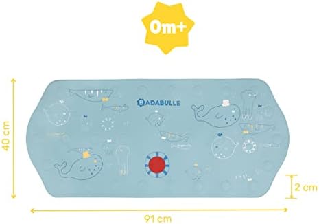 Badabulle Tapis de bain XXL antidérapant avec témoin de température, 91 cm de long – Image 4