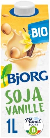BJORG - Boisson Végétale Soja Vanille - Boisson Bio Riche en Protéines - Lot de 6 Briques de 1 Litre