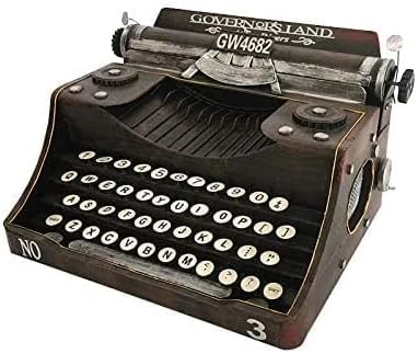 JORSION Modèle rétro vintage machine à écrire fait à la main - Décoration rétro - Décoration d'intérieur - Taille S