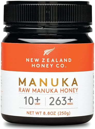 Miel de Manuka MGO 263+ / UMF 10+ de New Zealand Honey Co. | Actif et brut | Fabriqué en Nouvelle-Zélande | 250g