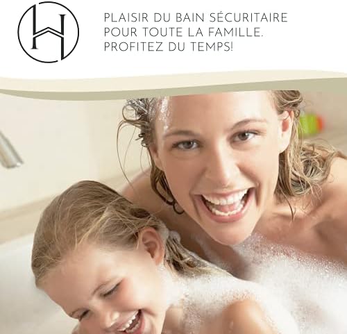 Homerella Tapis de Baignoire antidérapant Sensible à la Peau 88x39cm, Fixation INCL. | Tapis de Bain antidérapant sans BPA | Tapis de Douche résiste aux moisissures & Lavable en Machine (Transparent) – Image 4