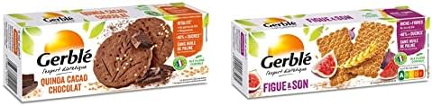 Gerblé Vitalité, Biscuits Quinoa Cacao Chocolat, Allégés en sucres, Sans huile de palme, 1 boîte de 12 biscuits, 132g – Image 8