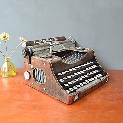 JORSION Modèle rétro vintage machine à écrire fait à la main - Décoration rétro - Décoration d'intérieur - Taille S – Image 4