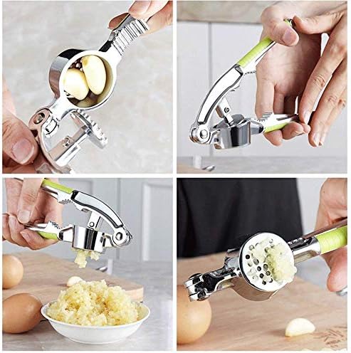 Nistere Presse Professionnelle à l'ail en Acier Inoxydable avec poignée Confortable, Design léger et Ergonomique, Facile à Utiliser et à Nettoyer, Dites Adieu aux Mains puantes – Image 3