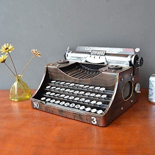 JORSION Modèle rétro vintage machine à écrire fait à la main - Décoration rétro - Décoration d'intérieur - Taille S – Image 5