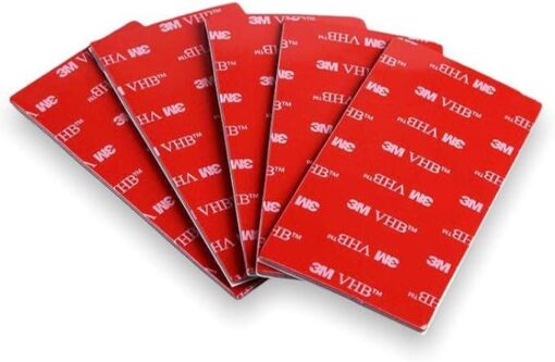 3M VHB Lot de 15 pastilles adhésives double face extra-fort en mousse acrylique rectangulaire Résistance à l'eau et aux hautes températures pour voiture, maison et bureau 25 mm x 50 mm (15 pièces)