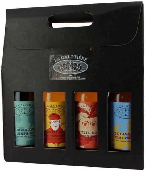 Coffret de 4 bouteilles de cidre de la Galotière 33cl - Produits-Normandie