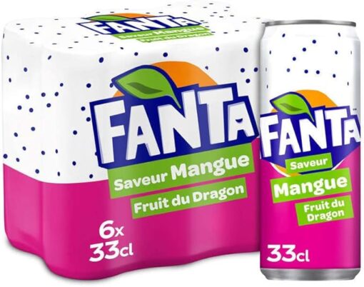 Fanta Saveur Mangue Fruit du Dragon 6x33cl