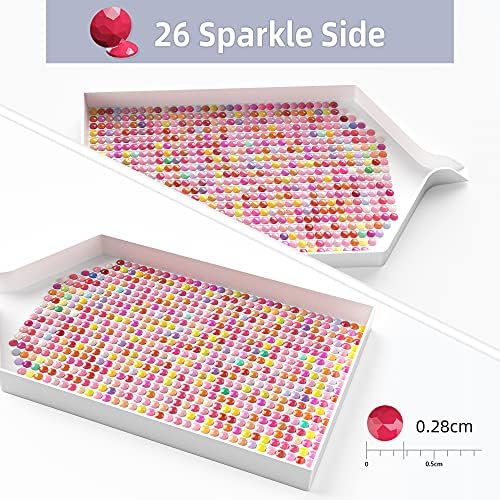 ARTDOT 5D Diamond Painting Accessoires Pierres Rondes, 445 Couleurs 445000 Pièces Daiments Peinture Recommander – Image 4