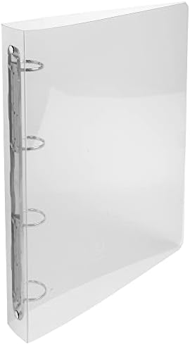 Exacompta - Réf. 51298E - Classeur semi-rigide PP Crystal - 4 anneaux ronds diamètre 30 mm - Dos 40 mm - Dimensions extérieures : 32 x 26,8 cm - A4 Maxi - couleurs aléatoires (lot de 1) – Image 4