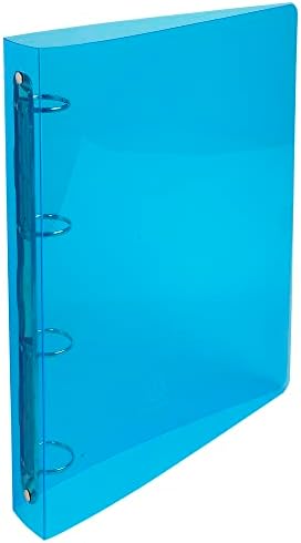 Exacompta - Réf. 51298E - Classeur semi-rigide PP Crystal - 4 anneaux ronds diamètre 30 mm - Dos 40 mm - Dimensions extérieures : 32 x 26,8 cm - A4 Maxi - couleurs aléatoires (lot de 1) – Image 5