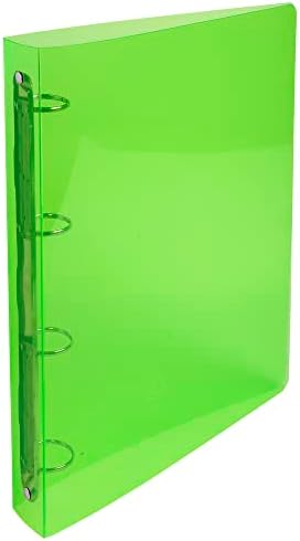 Exacompta - Réf. 51298E - Classeur semi-rigide PP Crystal - 4 anneaux ronds diamètre 30 mm - Dos 40 mm - Dimensions extérieures : 32 x 26,8 cm - A4 Maxi - couleurs aléatoires (lot de 1) – Image 2