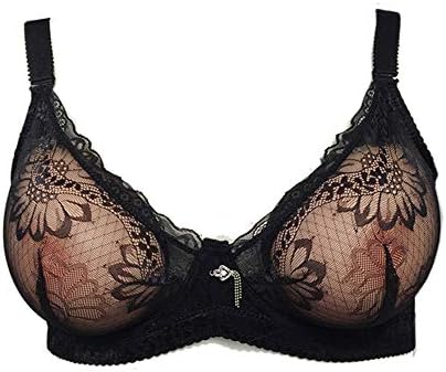 BaronHong Soutien-Gorge sans Fil pour Seins en Faux Mastectomie du Sein en Silicone; Cou Sexy en V Voir à Travers