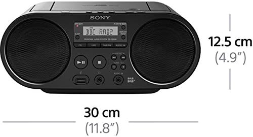 Sony ZS-PS55 Radio/Radio-réveil Lecteur CD MP3 Port USB (compatible radio AM/FM, radio numérique DAB/DAB+) - Noir – Image 5