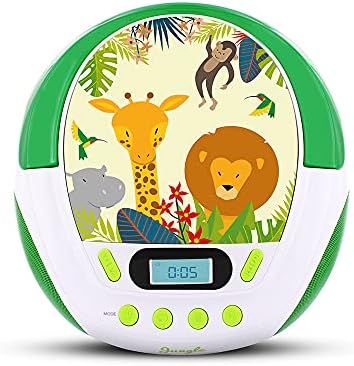 Metronic 477144 Lecteur CD pour enfants Jungle avec port USB/AUX-IN Vert/Blanc – Image 2