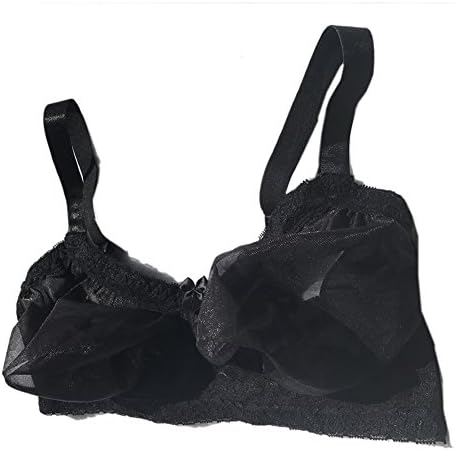 Soutien-gorge à poches en dentelle transparente pour formes de poitrine en silicone pour mastectomie Crossdresser85-85 – Image 5