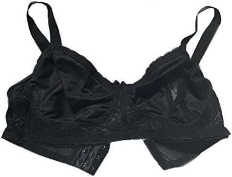 Soutien-gorge à poches en dentelle transparente pour formes de poitrine en silicone pour mastectomie Crossdresser85-85 – Image 4