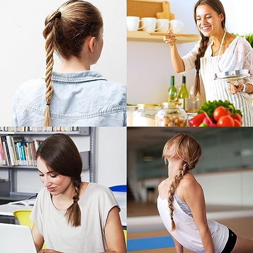 OOTDAY Elastique Cheveux,1000 Pièces petit elastique cheveux, Mini Elastique Caoutchouc pour Cheveux, Tressée pour Petites Dreadlocks, coiffure de mariage, Noir – Image 5