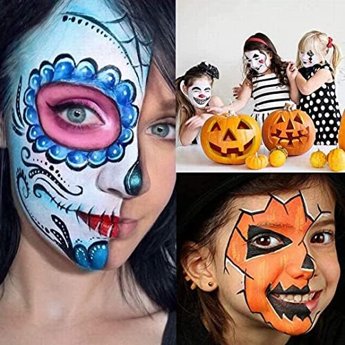 UCANBE Body painting 15 Couleurs Imperméable à l'eau - Peinture Visage Sécurisés Non Toxique - Peinture Corporelle Pour Halloween Cosplay Carnaval Clown – Image 5