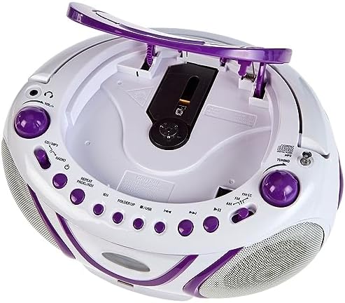 Metronic 477112 Radio / Lecteur CD / MP3 Portable Pop Purple avec Port USB - Violet – Image 6