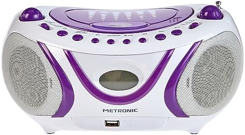 Metronic 477112 Radio / Lecteur CD / MP3 Portable Pop Purple avec Port USB - Violet – Image 3