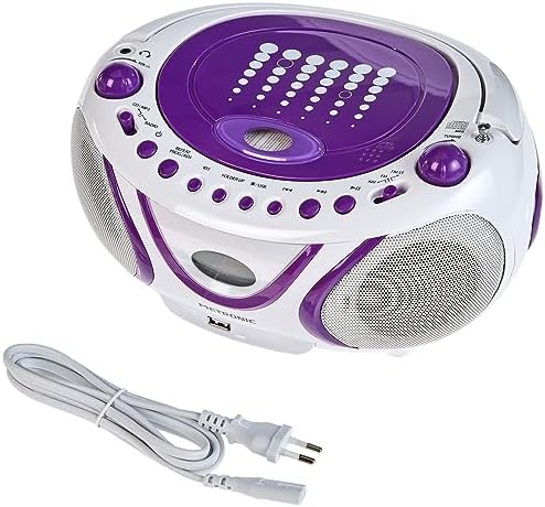 Metronic 477112 Radio / Lecteur CD / MP3 Portable Pop Purple avec Port USB - Violet – Image 2