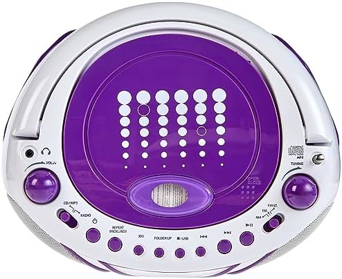 Metronic 477112 Radio / Lecteur CD / MP3 Portable Pop Purple avec Port USB - Violet – Image 5
