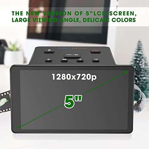 Scanners de Diapositives et négatifs avec écran LCD 5 Pouces, convertit Les négatifs et Diapositives Couleur et Noir et Blanc de 35mm, 126, 110, Super 8 et 8mm en Haute résolution JPEG 22 MP – Image 5