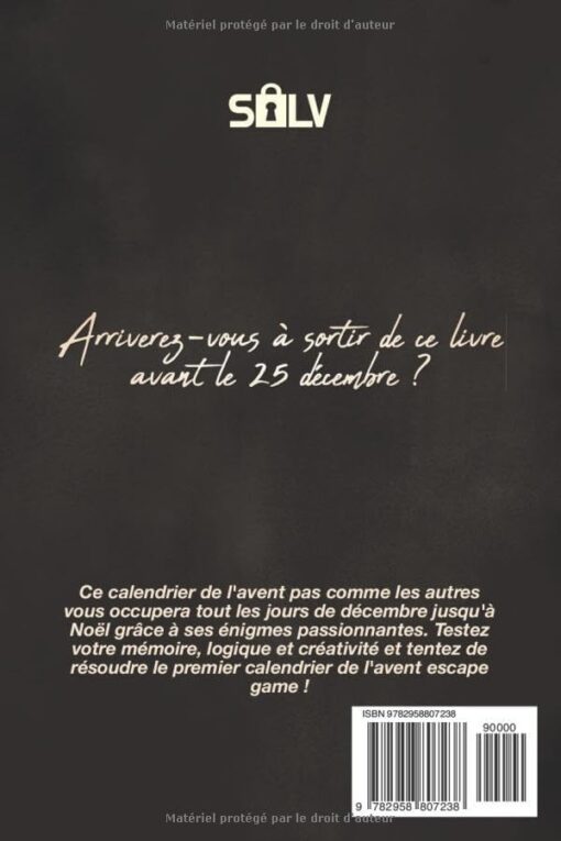 Calendrier de l’Avent Escape Game: Livre Jeux pour adultes avec 24 énigmes interactives à résoudre en attendant Noël – Image 2