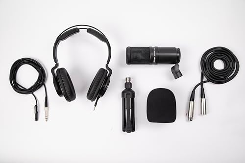 Zoom ZDM-1 Lot de micros pour baladodiffusion, microphone dynamique, casque, trépied, pare-vent, câble XLR, pour l'enregistrement de podcasts – Image 2