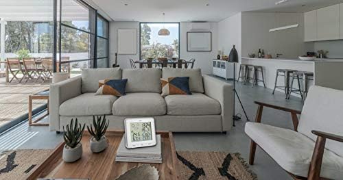 TFA Dostmann Station météo radio-piloté Life, 35.1153.02, station météo numérique radio, humidité, température, avec rétroéclairage, symboles météo, blanc – Image 4