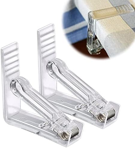 Pince à Nappe Transparent,Pince Nappe Plastique,20 Pcs Clip Nappe Table RéGlable pour FêTe à La Maison,Parties,Pique-Niques, FêTe, Mariage,Restaurant n,Parties,Pique-Niques, FêTe, Mariage,Restaurant