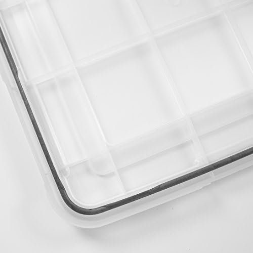 Iris Ohyama, Lot de 3 Grandes boîtes, Organisateur de rangement plastique, avec couvercle & Boîtes, Organisateur de rangement plastique, Lot de 2, 50L, Hermétique, Clips, Chambre – Image 7