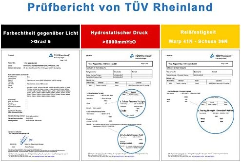 Awnic Housse de protection contre les intempéries pour chauffage de terrasse Enders Polo 2.0 - Étanche - Ronde - 50 x 120 cm – Image 4