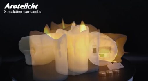 Arotelicht Lot de 12 bougies LED sans flamme vacillantes [piles incluses] Décoration pour Noël, sapin de Noël, Pâques, mariage, fête – Image 7