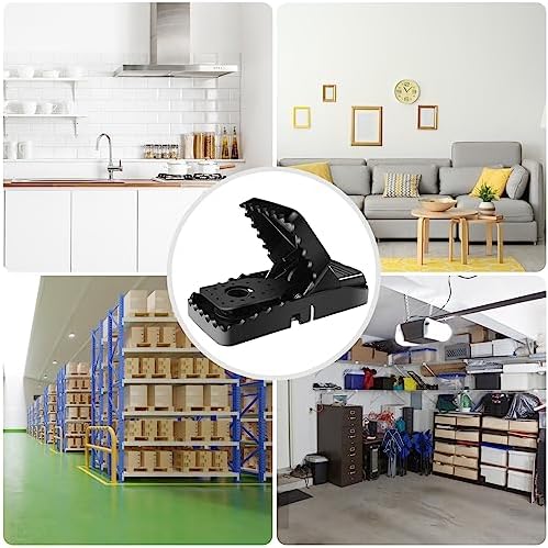 Fousenuk Piège à Rats Professionnel, 6 Clips de Piege a Souris Efficace, Piège Souris Reutilisable, Tapetteà, Attrape, Tapetteà Plastique, Tapette, Convient pour la Maison et Exterieur – Image 7