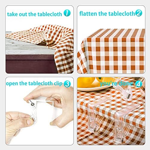 Pince à Nappe Transparent,Pince Nappe Plastique,20 Pcs Clip Nappe Table RéGlable pour FêTe à La Maison,Parties,Pique-Niques, FêTe, Mariage,Restaurant n,Parties,Pique-Niques, FêTe, Mariage,Restaurant – Image 3