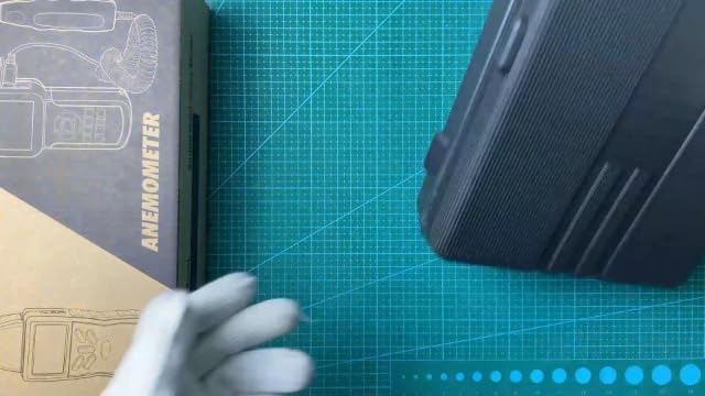 Anémomètre de poche HVAC - Mesureur de vitesse du vent 0.001~100mph Mesureur de vitesse du vent Jauge de débit d'air avec affichage rétroéclairé (valise incluse) – Image 7