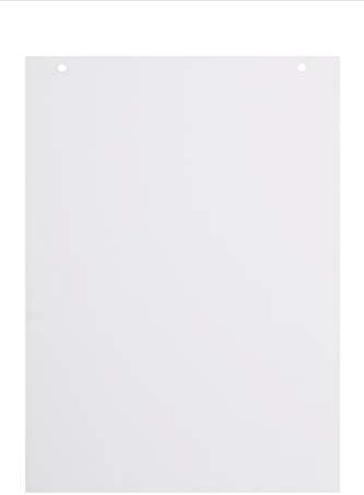 BoardsPlus Bloc de Papier blanc uni pour Chevalet de Conférence - A1, papier 60 g/m, 20 feuilles 1 bloc