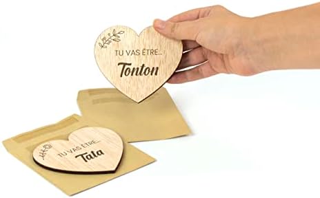 CONTRAXT Idée cadeau annonce grossesse oncle et tante. Tu vas etre oncle et tante Idee carte kit cadeau fête naissance futur oncle et tante annonce grossesse naissance (Oncles) – Image 7