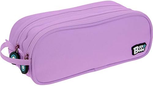 Grafoplás 37543964. Trousse scolaire double, couleur lavande, 24,5 x 9,5 cm, Bits & Bobs