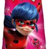 Miraculous Sac de couchage pour enfant Ladybug Stars Outdoor Intérieur 140 cm + 30 cm (capuche) x 70 cm Lady Bug Cat Noir Marinette Paris Sac de couchage sarcophage assorti à la parure de lit avec