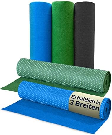 Tapis Gazon Synthétique PARK Bleu 1,33m x 1,00m Tapis Type Gazon Artificiel | Moquette d'extérieur au Mètre | Trois Couleurs et Tailles au Choix | Terrasse, Balcon