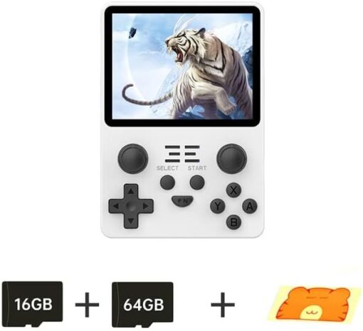 Whatsko Powkiddy RGB20S Console de Jeu Portable,Mini Console rétro avec 16GB+64GB,RK3326 Quad-Core Open Source Linux System(Ark OS),Console de Jeu rétro 3,5" écran OGA 3500 mAh – Image 2