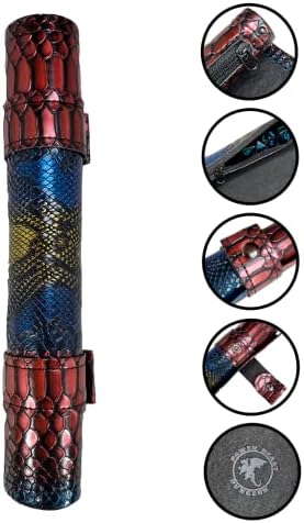 POWER BEAST Dungeon Sac pour Les dés et Piste de Dés Cuir, 2 en 1, Sac et Plateau Jeu de Dés + Ensemble de Dés, Donjons et Dragons, D&D, Dungeons and Dragons, DND, RPG, Jeux de Rôle. (Dragon) – Image 3