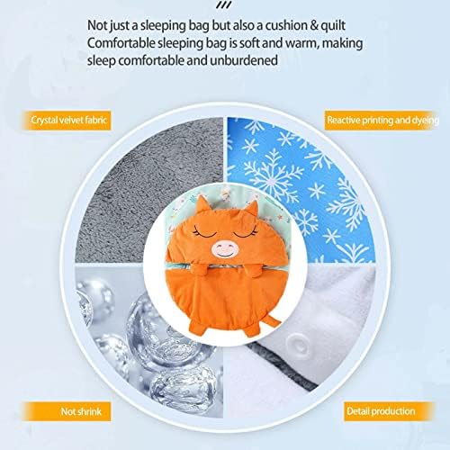 WENNEWU Sacs De Couchage pour Enfants, Sleepy Sack & Oreiller Panda pour Enfants, pour Enfants, Tout-Petits, GarçOns Et Filles - TêTe d'oreiller Douce – Image 2