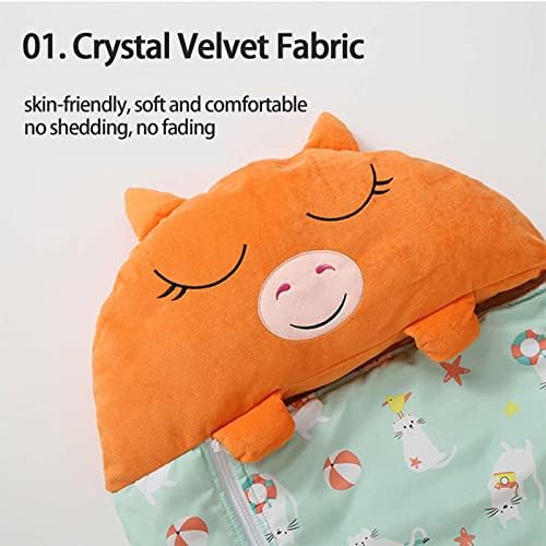 WENNEWU Sacs De Couchage pour Enfants, Sleepy Sack & Oreiller Panda pour Enfants, pour Enfants, Tout-Petits, GarçOns Et Filles - TêTe d'oreiller Douce – Image 3